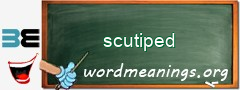 WordMeaning blackboard for scutiped